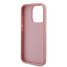 Karl Lagerfeld Wrinkled PU Signature Logo Case for iPhone 15 Pro Max / pink