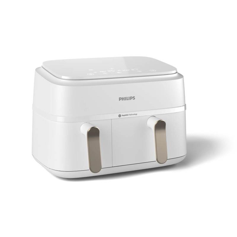 Philips 3000 series NA353/10 gruzdintuvė Dvigubas 9 L Autonominės 2750 W Karšto oro gruzdintuvė Sidabras, Balta