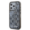 Karl Lagerfeld Liquid Glitter Monogram Gradient Case for iPhone 15 Pro Max / Black