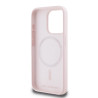 Karl Lagerfeld Liquid Silicone Double Heads MagSafe Case for iPhone 15 Pro / Pink