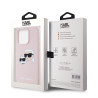 Karl Lagerfeld Liquid Silicone Double Heads MagSafe Case for iPhone 15 Pro Max / Pink