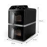 Philips 4000 series NA461/00 gruzdintuvė Dvigubas 10 L Autonominės 2750 W Karšto oro gruzdintuvė Juoda, Sidabras