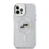 Karl Lagerfeld IML K&CH Heads Metal Frame MagSafe Case for iPhone 12/12 Pro / Transparent