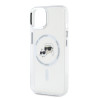 Karl Lagerfeld IML K&CH Heads Metal Frame MagSafe Case for iPhone 14 / Transparent