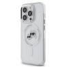 Karl Lagerfeld IML K&CH Heads Metal Frame MagSafe Case for iPhone 15 Pro / Transparent
