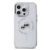 Karl Lagerfeld IML K&CH Heads Metal Frame MagSafe Case for iPhone 15 Pro / Transparent