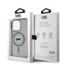 Karl Lagerfeld IML Karl Head Metal Frame MagSafe Case for iPhone 15 Pro Max / black