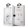 Karl Lagerfeld Liquid Glitter Karl and Choupette Heads MagSafe Case for iPhone 15 Pro / Transparent