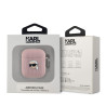 Karl Lagerfeld PU Embossed Karl Head Case for AirPods 1/2 / pink
