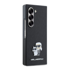 Karl Lagerfeld PU Saffiano Karl and Choupette Case for Samsung Galaxy Z Fold 6 / black
