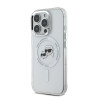 Karl Lagerfeld IML K&CH Heads Metal Frame MagSafe Case for iPhone 16 Pro Max / Transparent