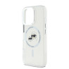 Karl Lagerfeld IML K&CH Heads Metal Frame MagSafe Case for iPhone 16 Pro Max / Transparent