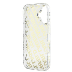 Karl Lagerfeld IML Electroplated Repeated Logo Case for iPhone 16 / Gold