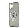 Karl Lagerfeld Ringstand Karl and Choupette MagSafe Case for iPhone 16 / black