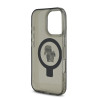 Karl Lagerfeld Ringstand Karl and Choupette MagSafe Case for iPhone 16 Pro Max / black