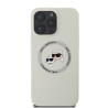Karl Lagerfeld Liquid Silicone K&CH Heads MagSafe Case for iPhone 16 Pro / Beige