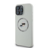 Karl Lagerfeld Liquid Silicone K&CH Heads MagSafe Case for iPhone 16 Pro / Beige