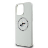 Karl Lagerfeld Liquid Silicone K&CH Heads MagSafe Case for iPhone 16 Pro / Beige