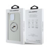 Karl Lagerfeld Liquid Silicone K&CH Heads MagSafe Case for iPhone 16 Pro / Beige