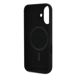 Karl Lagerfeld Liquid Silicone Karl Head MagSafe Case for iPhone 16 / Black