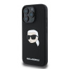 Karl Lagerfeld Liquid Silicone Karl Head MagSafe Case for iPhone 16 Pro / Black