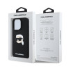 Karl Lagerfeld Liquid Silicone Karl Head MagSafe Case for iPhone 16 Pro / Black
