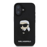 Karl Lagerfeld 3D Rubber Ikonik Case for iPhone 16 / Black