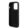 Karl Lagerfeld 3D Rubber Glitter Logo Case for iPhone 14 Pro / Black