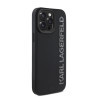 Karl Lagerfeld 3D Rubber Glitter Logo Case for iPhone 15 Pro Max / Black