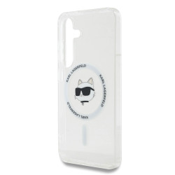 Karl Lagerfeld IML Choupette Head MagSafe Case for Samsung Galaxy S25+ / Transparent