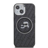 Karl Lagerfeld IML K&CH Heads Repeated Logo MagSafe Case for iPhone 15 / black