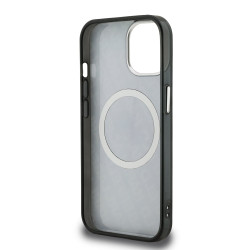 Karl Lagerfeld IML K&CH Heads Repeated Logo MagSafe Case for iPhone 15 / black
