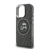 Karl Lagerfeld IML K&CH Heads Repeated Logo MagSafe Case for iPhone 15 Pro / black