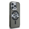 Karl Lagerfeld IML Glitter Karl and Choupette Sketch MagSafe Case for iPhone 15 Pro / black