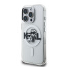 Karl Lagerfeld IML Glitter Karl and Choupette Sketch MagSafe Case for iPhone 15 Pro / Transparent