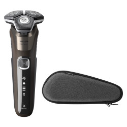 Philips SHAVER Series 5000 S5886/30 skustuvas vyrams Rotorinis skustuvas Apkarpymo mašinėlė Juoda, Ruda