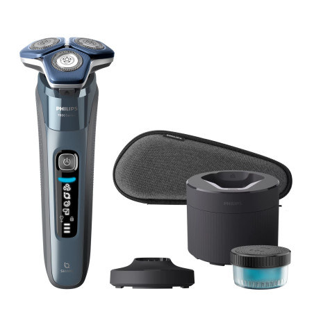 Philips SHAVER Series 7000 S7882/55 skustuvas vyrams Rotorinis skustuvas Apkarpymo mašinėlė Mėlyna
