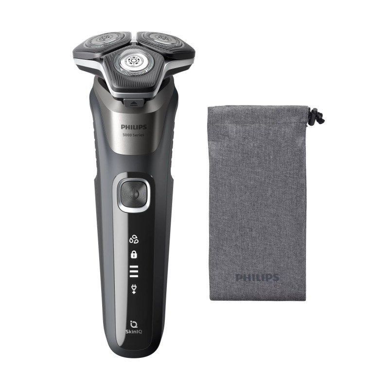 Philips SHAVER Series 5000 S5887/10 skustuvas vyrams Rotorinis skustuvas Apkarpymo mašinėlė Pilka