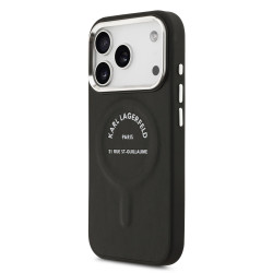 Karl Lagerfeld PU RSG Logo MagSafe Case for iPhone 17 Pro / black