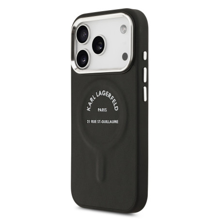 Karl Lagerfeld PU RSG Logo MagSafe Case for iPhone 17 Pro / black