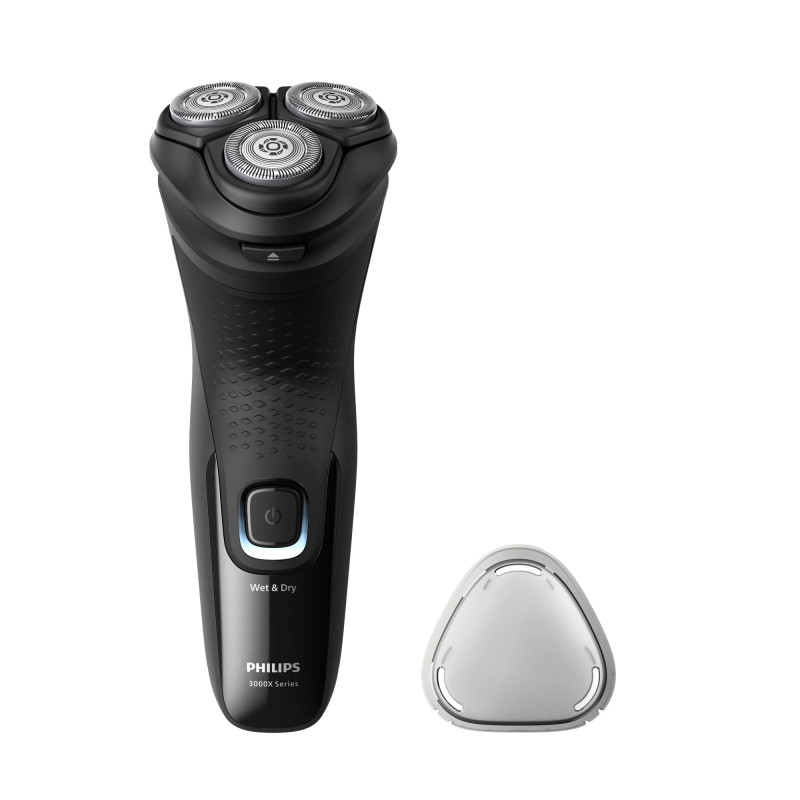 Philips X3001/00 skustuvas vyrams Rotorinis skustuvas Apkarpymo mašinėlė Juoda