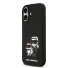 Karl Lagerfeld Liquid Silicone K&CH Sketch MagSafe Case for iPhone 17 / Black