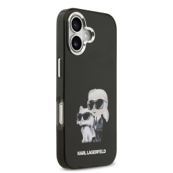Karl Lagerfeld IML Aquarelle Karl and Choupette Case for iPhone 17 / Black