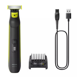 Philips QP6506/15 skustuvas vyrams Apkarpymo mašinėlė Juoda, Gelsvai žalsva spalva