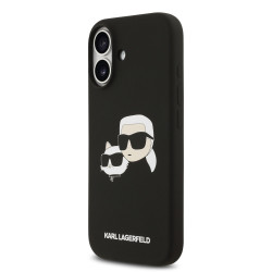Karl Lagerfeld Liquid Silicone Double Heads MagSafe Case for iPhone 17 / black