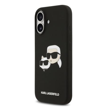 Karl Lagerfeld Liquid Silicone Double Heads MagSafe Case for iPhone 17 / black