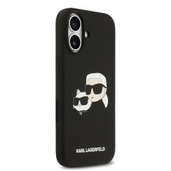 Karl Lagerfeld Liquid Silicone Double Heads MagSafe Case for iPhone 17 / black