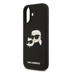Karl Lagerfeld Liquid Silicone Double Heads MagSafe Case for iPhone 17 / black