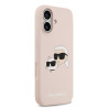 Karl Lagerfeld Liquid Silicone Double Heads MagSafe Case for iPhone 17 / Pink