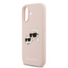 Karl Lagerfeld Liquid Silicone Double Heads MagSafe Case for iPhone 17 / Pink